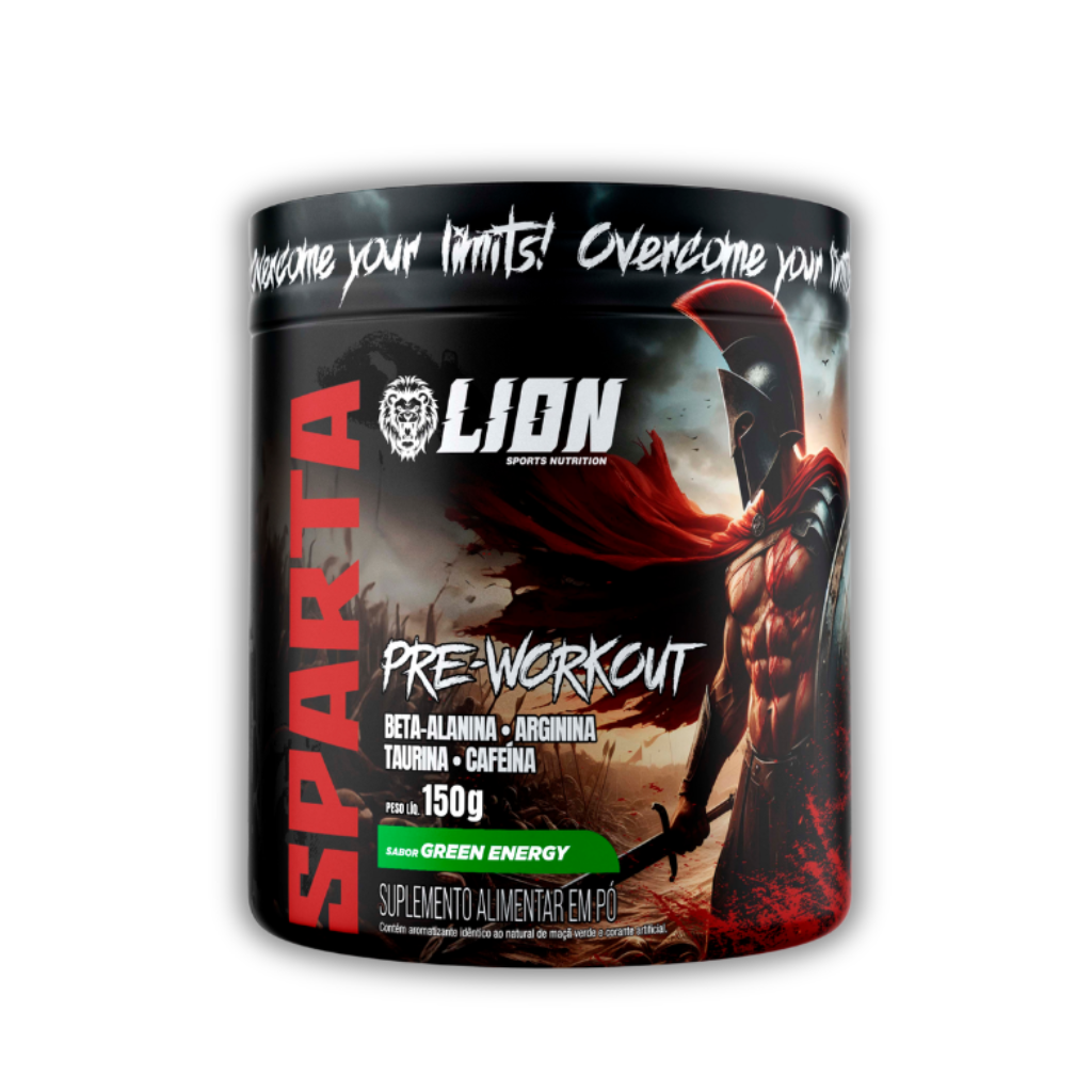 SPARTA PRE WORKOUT 150G SABOR GREEN ENERGY LION SPORTS NUTRITION