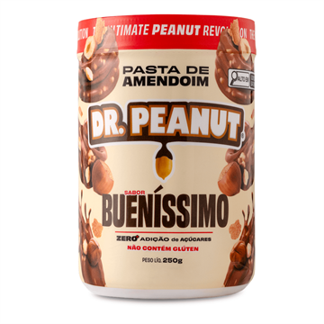 PASTA DE AMENDOIM DR. PEANUT 250G SABOR BUENISSIMO