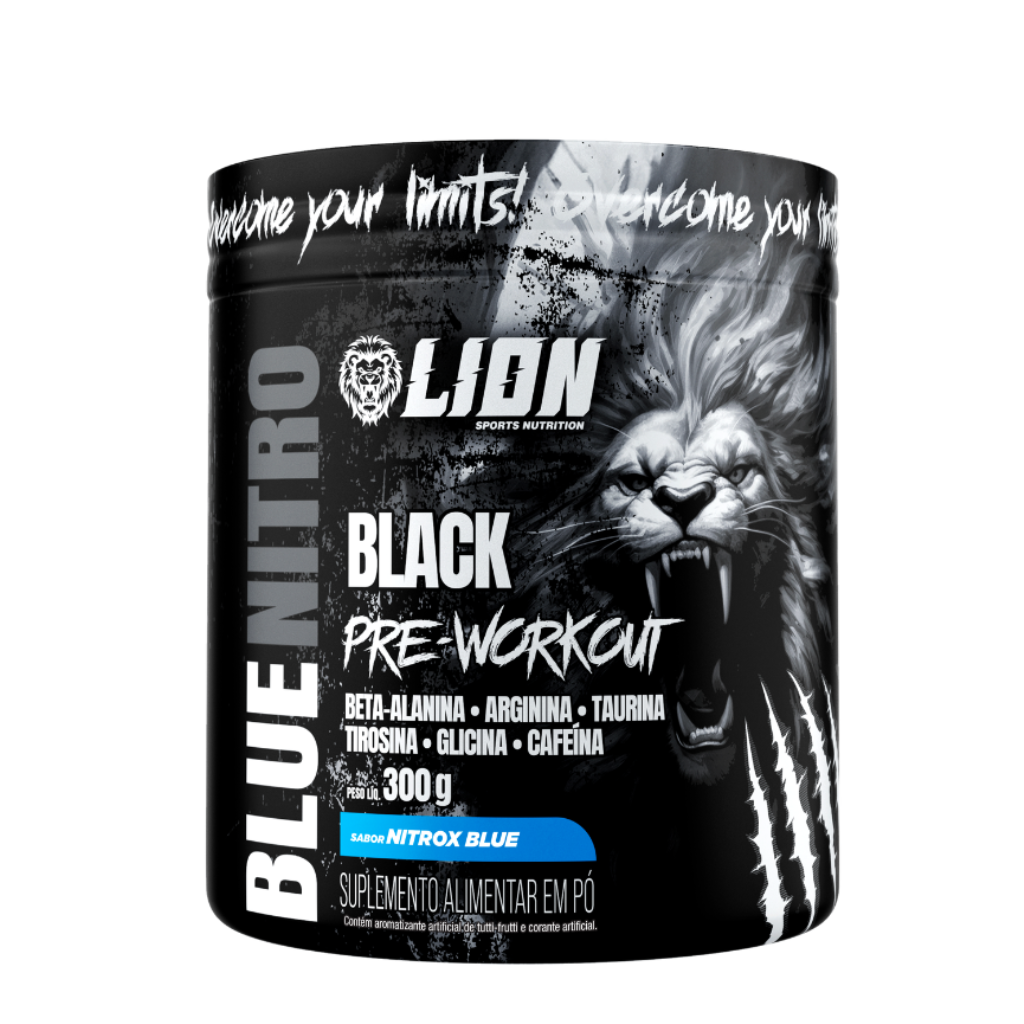 BLUE NITRO BLACK 300G SABOR NITROX BLUE LION SPORTS NUTRITION