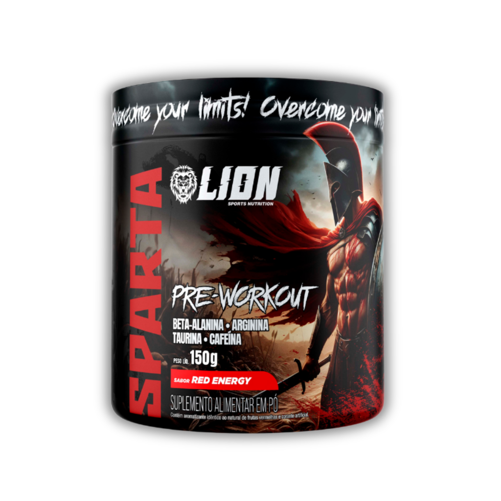 SPARTA PRE WORKOUT 150G SABOR RED ENERGY LION SPORTS NUTRITION