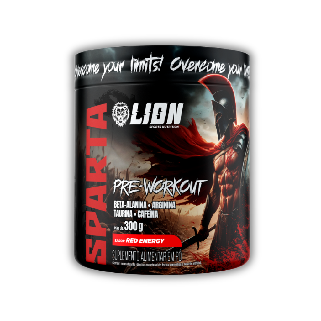 SPARTA PRE WORKOUT 300G RED ENERGY LION SPORTS NUTRITION