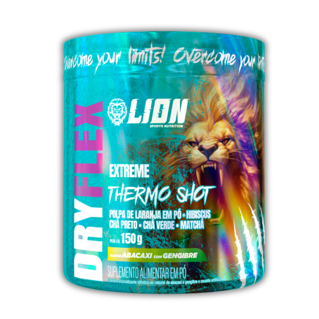 DRY FLEX 150G SABOR ABACAXI COM GENGIBRE LION SPORTS NUTRITION
