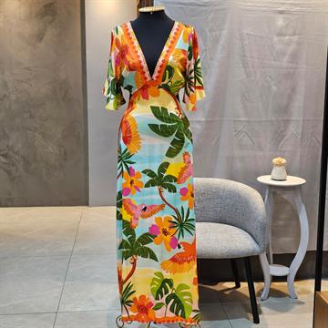 VESTIDO LONGO ESTAMPADO VALFER T. M G 100130