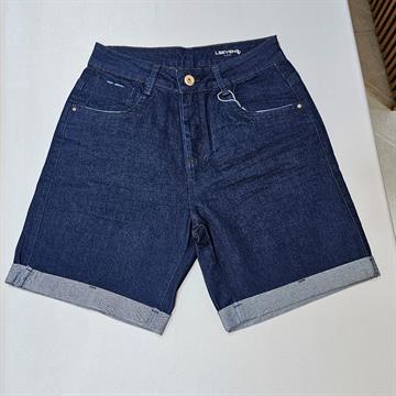 BERMUDA FEMININA AMAC C/PUIDOS AMASSADO JEANS 38 70427