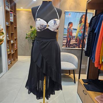 SAIA FEMINNA PAREÔ PRETO BEIJO DO SOL G