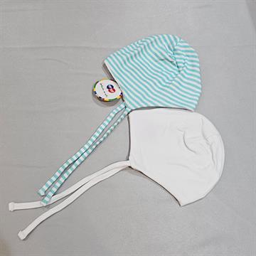 KIT BEBÊ 2 TOUCAS UNISSEX SUEDINE 100% ALGODÃO U