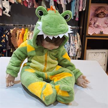 O ChatGPT disse: MACACÃO PIJAMA BEBÊ EM SOFT – JACARÉ VERDE (TAM EX)