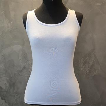 CAMISETA REGATA FEMININA  BRANCA NADADOR ,GOLA REDONDA CASUAL E CONFORTÁVEL P  G GG