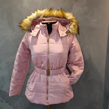 JAQUETA EM POLIÉSTER INFANTO JUVENIL FEMININA MILON ACOLCHOADA. COR ROSA. TAM 12.
