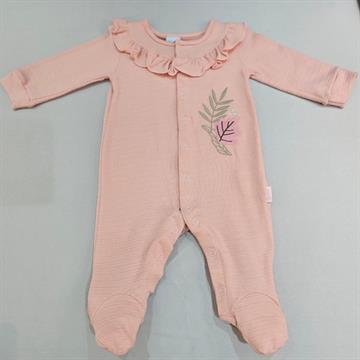 MACACÃO SAFARI MALHA TEXTURIZADA BEBÊ ROSA M TIP TOP