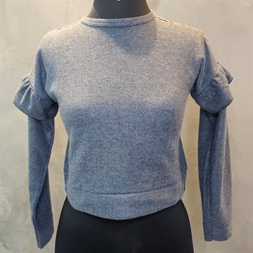 BLUSA JUVENIL FEMININA MOLETOM FELPUDO COR CINZA CEREJA ROSA. TAM 14.