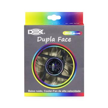 Cooler dupla face 120MM Acende Colorido RGB - DX-12W