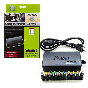 CAREGADOR PARA NOTEBOOK UNIVERSAL MY-120W
