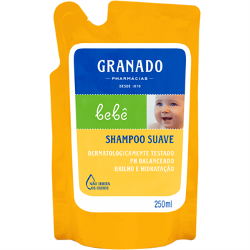 973771 Shampoo Suave Tradicional Granado Bebê Refil 250ml