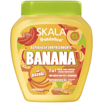 212800 Creme Skala Banana e Bacuri 2 em 1 Tratamento e Pentear 1000g