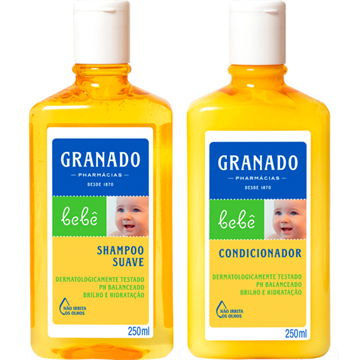 141676 Kit Shampoo e Condicionador Suave Tradicional Granado Bebê