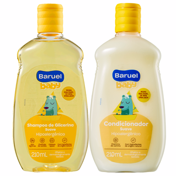 141560 Shampoo e Condicionador Baruel Suave Baby