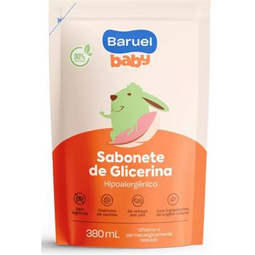 164272 Sabonete Líquido Baruel Com Glicerina Baby Refil 380ml