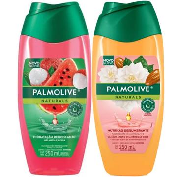 141737 Kit Sabonete Líquido Palmolive Melancia e Lichia + Camélia e Óleo de Amêndoas