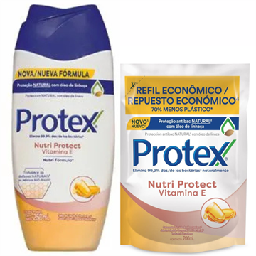 141536 Sabonete Líquido Protex Glicerina + Vitamina E + Refil