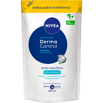 170237 Sabonete Líquido Derma Control Refil Nívea 200ml