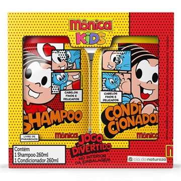 834752 Shampoo e Condicionador Monica Cabelos Finos e Delicados Cia da Natureza