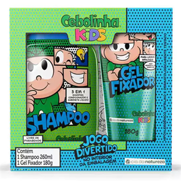 833762 Shampoo e Gel Fixador Cebolinha Cia da Natureza