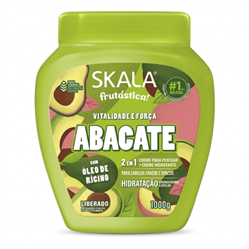 425048 Creme Skala Abacate Pentear + Hidratante 2 em 1 1000g