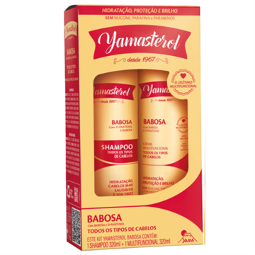 25870 Shampoo + Creme Yamasterol Babosa e D`Pantenol Multifuncional 320g