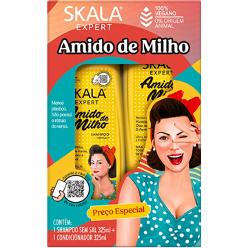 460611 Shampoo e Condicionador Skala Amido de Milho