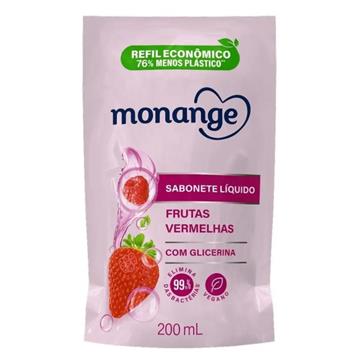 355267 Monange Frutas Vermelhas Sabonete Líquido Refil 200ml