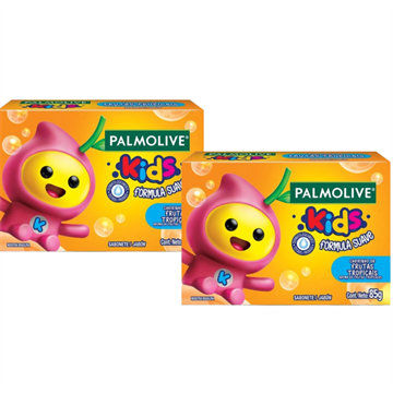 141711 Kit Sabonete em Barra Palmolive Kids Fórmula Suave - 2 Unidades