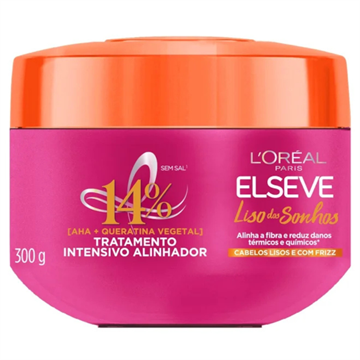 461456 Creme de Tratamento Elseve Liso dos Sonhos Botox Loreal Paris 300g