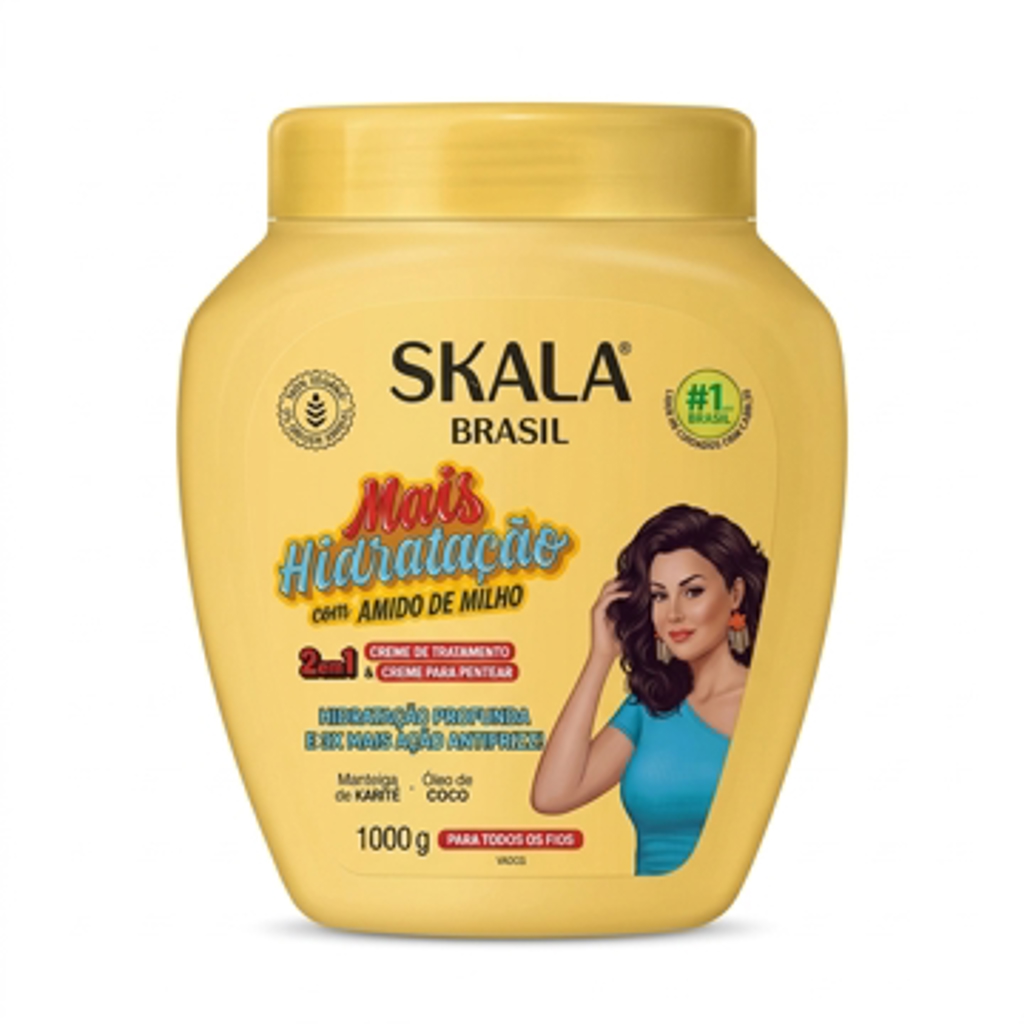 212732 Creme de Tratamento Skala Amido de Milho 2 em 1 Condicionador 1000g