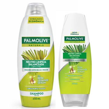 101136 Kit Shampoo e Condicionador Palmolive Neutro Limpeza Balanceada