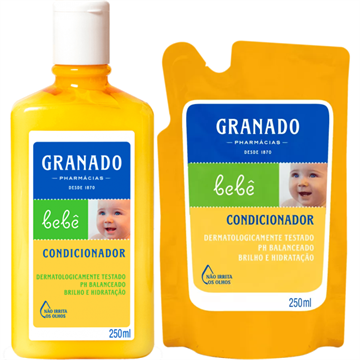 141675 Kit Condicionador Suave Tradicional Granado Bebê + Refil 250ml