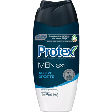 115862 Sabonete Líquido Protex Men 3X1 Active Sports 250ml