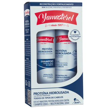 25924 Shampoo + Creme Multifuncional com Proteína Hidrolisada Yamasterol 320g