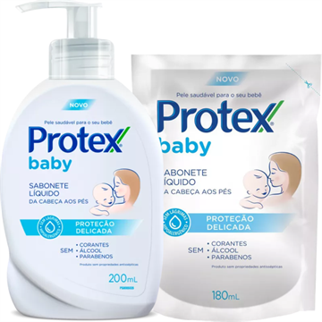 141735 Sabonete Líquido Protex Baby Proteção Delicada + Refil