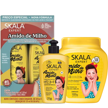 141724 Kit Skala Amido de Milho 4 Itens