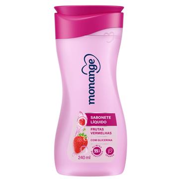 353980 Sabonete Monange Frutas Vermelhas Líquido 240ml