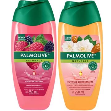 141736 Kit Sabonete Líquido Palmolive Framboesa e Amora + Camélia e Óleo de Amêndoas