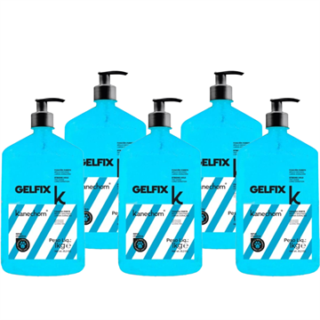 141717 Kit Gel Fixador Kanechom Fixação Forte Gelfix 1kg - 5 Unidades