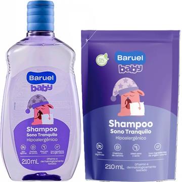141568 Kit Shampoo Baruel Sono Tranquilo Baby + Refil