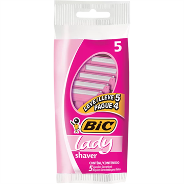732339 Aparelho de Barbear Bic Lady Shaver - 5 Unidades