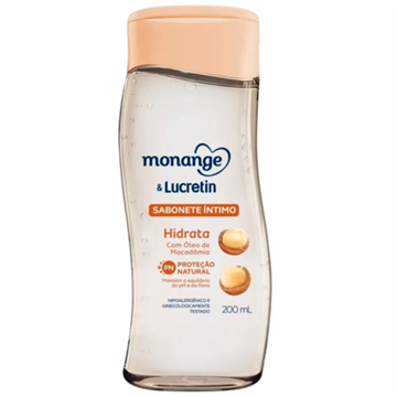 354680 Sabonete Íntimo Monange e Lucretin Hidrata 200ml