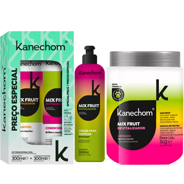 141647 Kit Kanechom Mix Fruit  Revitalizador 4 Itens