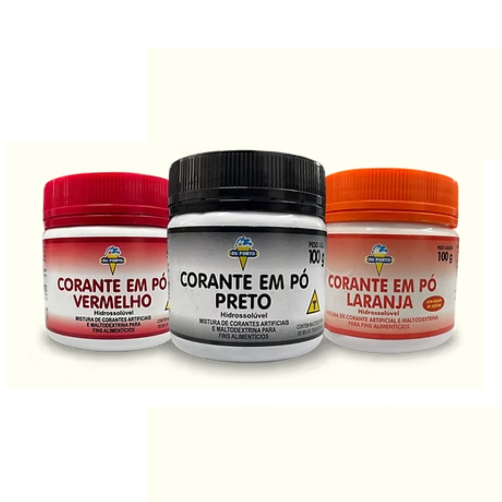 Corante em pó Amarelo 100 gr - DU PORTO