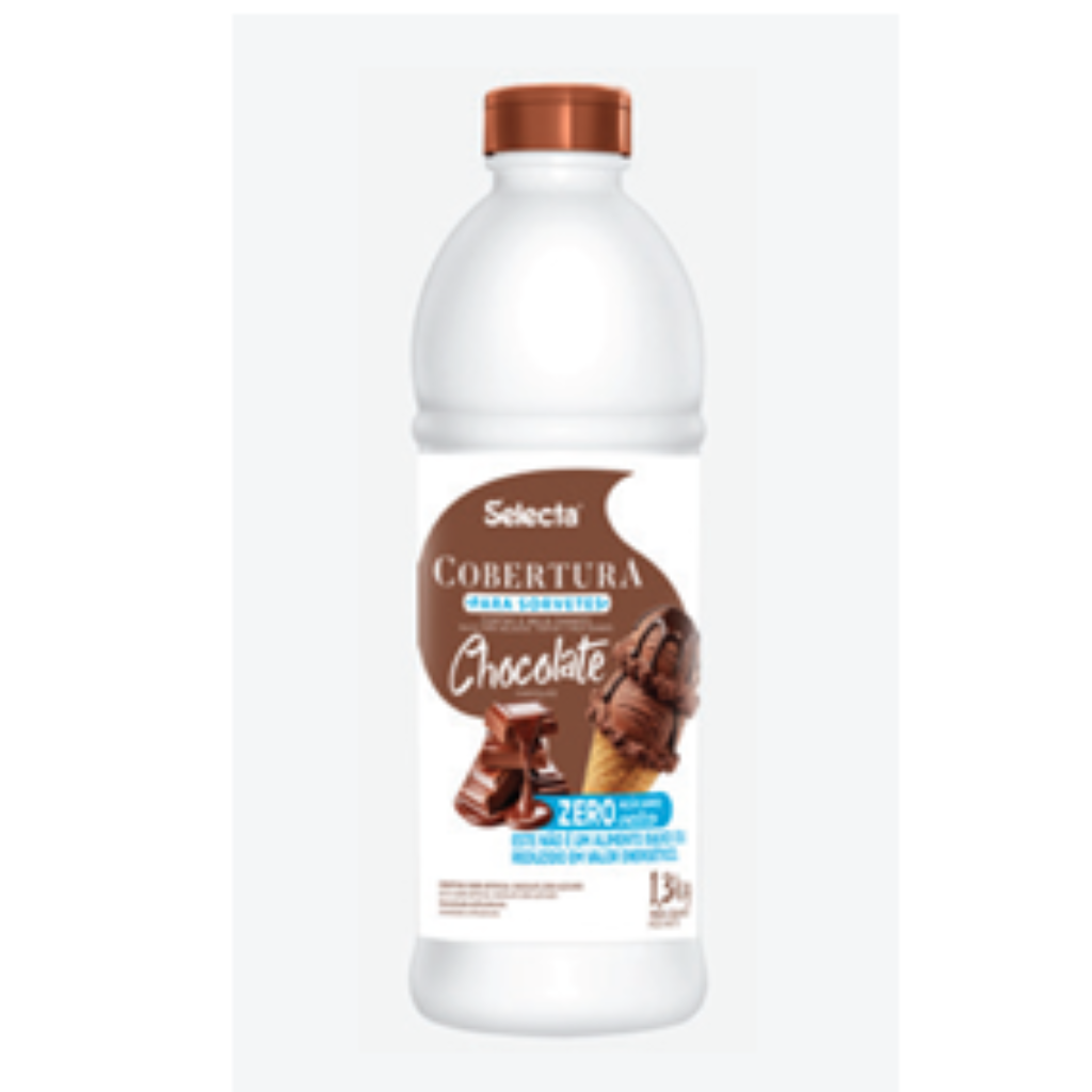 Cobertura Sabor Chocolate Zero Açúcar 1,3 Kg - SELECTA