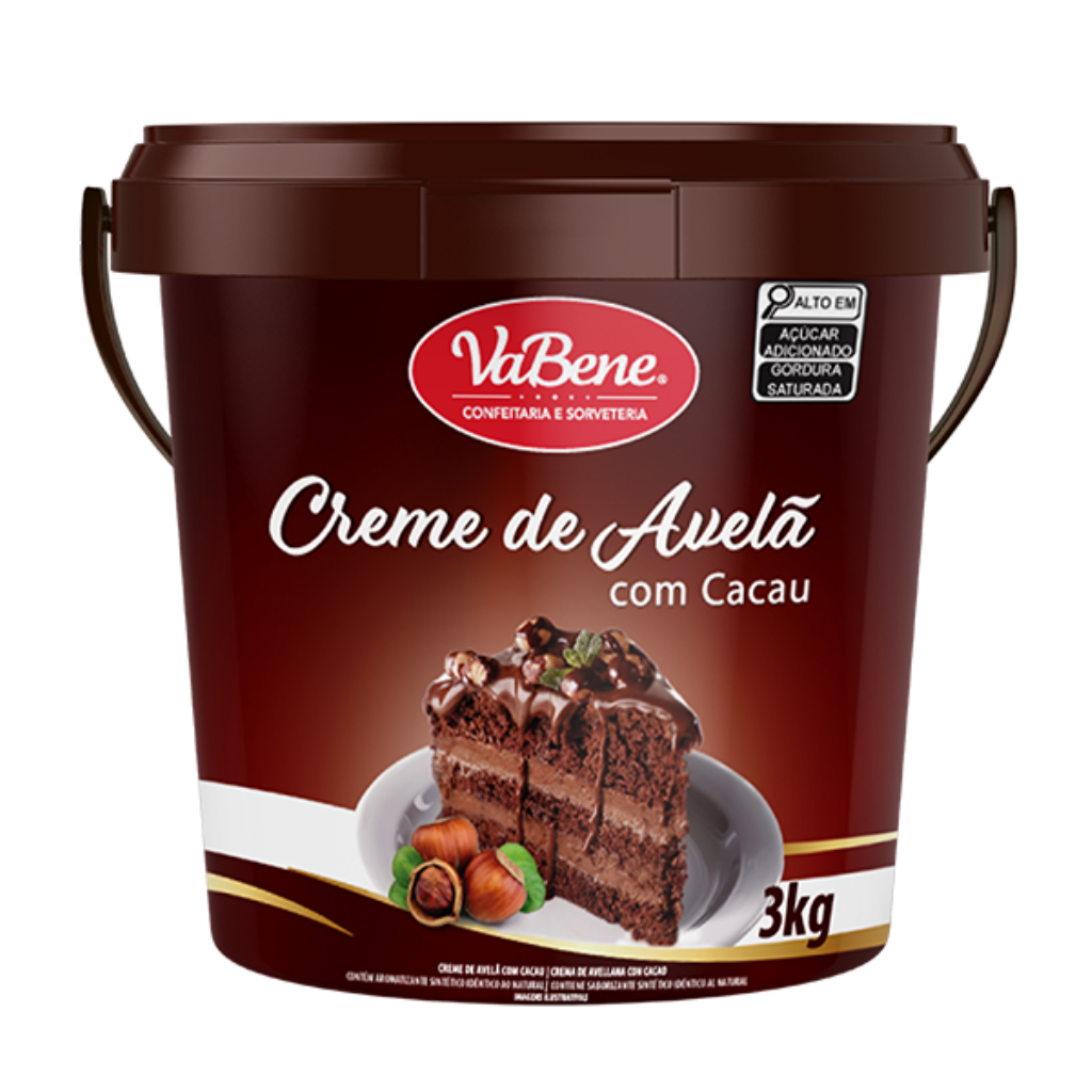 Creme de Avelã com Cacau 3 Kg - VaBene